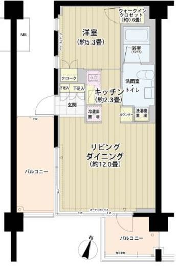 ガーデニエール砧レジデンス 428 間取り図
