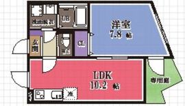 ミュゲ浅草 101 間取り図