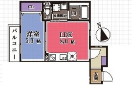 ミュゲ浅草 202 間取り図