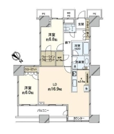 ザ・東京タワーズ シータワー 26階 間取り図