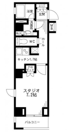 レジディア九段下 308 間取り図