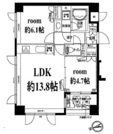 フォレシティ富ヶ谷 406 間取り図