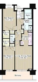 クラッサ目黒 303 間取り図