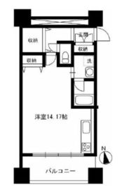 ロータス神楽坂 2階 間取り図