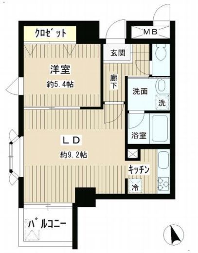 グリーンコート 701 間取り図