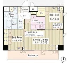 パークサイド湯島台 1003 間取り図