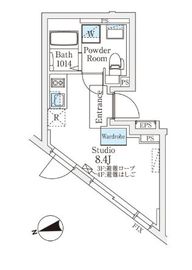 Fika代々木上原 407 間取り図