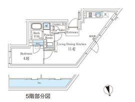 Fika代々木上原 605 間取り図