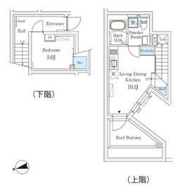 Fika代々木上原 101 間取り図