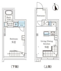 Fika代々木上原 203 間取り図