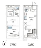 Fika代々木上原 204 間取り図