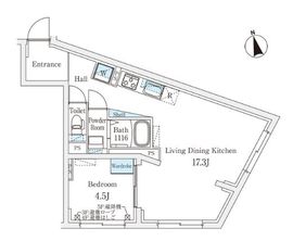 Fika代々木上原 402 間取り図