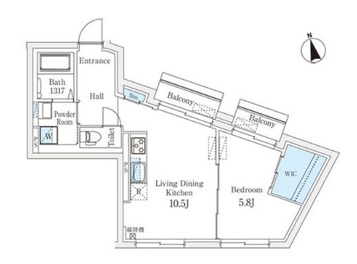 Fika代々木上原 601 間取り図