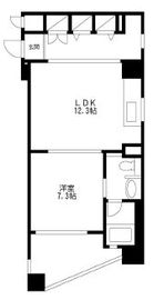 レジディア島津山 510 間取り図