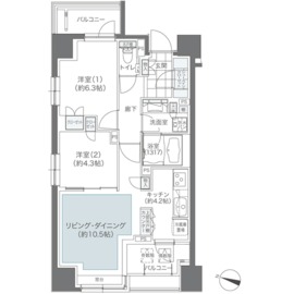 メゾンカルム本郷 602 間取り図