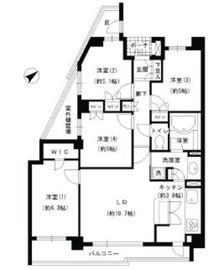 エスティメゾン巣鴨 601 間取り図