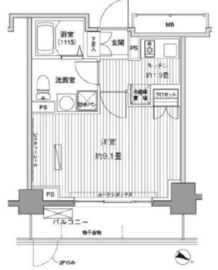 ヒューリックレジデンス茗荷谷 608 間取り図