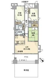 プライヴブルー東京 1階 間取り図