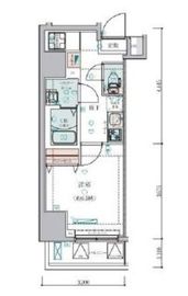 ジェノヴィア錦糸町スカイガーデン 502 間取り図