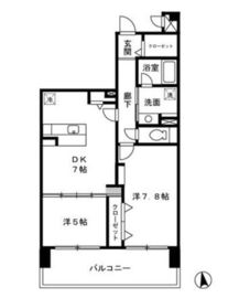 ロイヤルパークス荻窪 906 間取り図