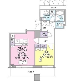 シティタワー大崎ステーションフロント 7階 間取り図