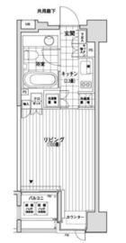 カスタリア銀座 704 間取り図