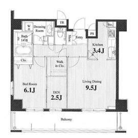 コンフォリア田町 707 間取り図
