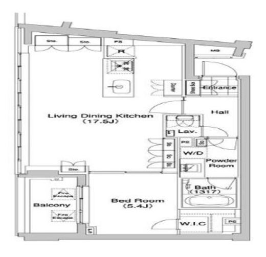 代官山BLESS 209 間取り図
