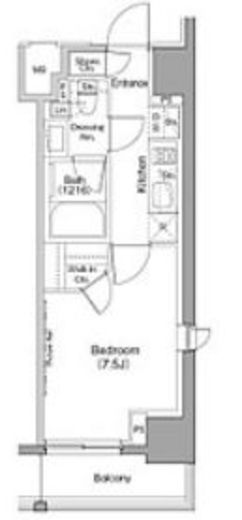 ザ・パークハビオ巣鴨 610 間取り図