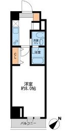 ルクレ日本橋馬喰町 1208 間取り図