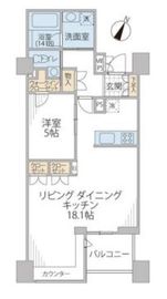ラ・マーレ白金 5階 間取り図