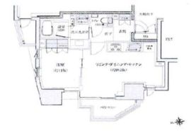 ジオ高輪 1階 間取り図