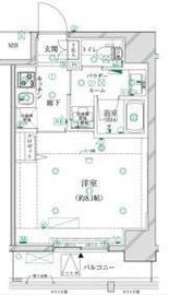 ヴァースクレイシア江戸川橋レーヴ 2階 間取り図