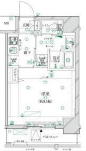 ヴァースクレイシア江戸川橋レーヴ 6階 間取り図