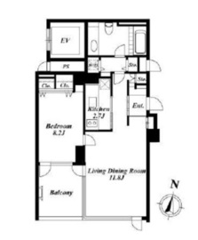 M・TOWER 5F3 間取り図
