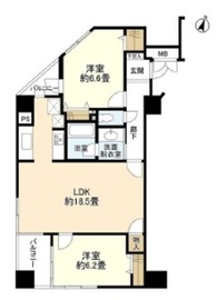 アーバンフォレスト後楽園 8階 間取り図