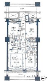 ディアナコート恵比寿 8階 間取り図