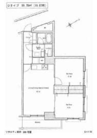 ソサエティ蔵前 506 間取り図