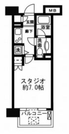 レジディア新宿イースト2 102 間取り図