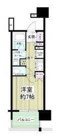 プレミスト山吹神楽坂 7階 間取り図