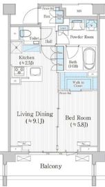 バウスステージ広尾 310 間取り図