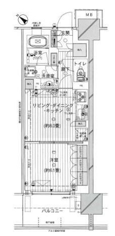 東京ミッドベイ勝どき 2階 間取り図