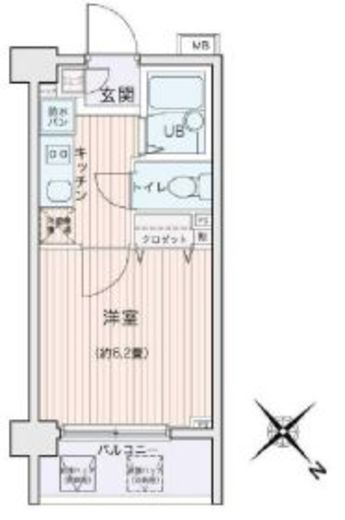 エコロジー都立大学レジデンス 518 間取り図