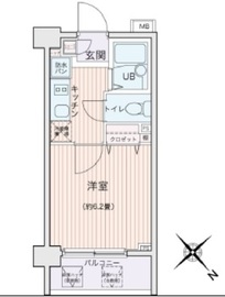 エコロジー都立大学レジデンス 522 間取り図