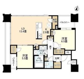 シティタワー大井町 4階 間取り図