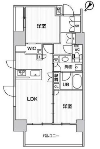 ディームス大井町 303 間取り図