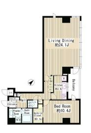 パークルージュ赤坂檜町 1302 間取り図