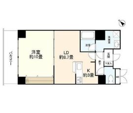 ライトコート四谷 4階 間取り図