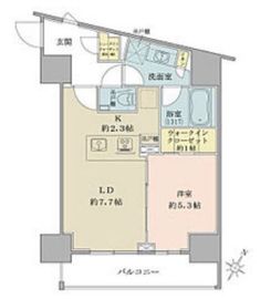 ザ・パークワンズ品川戸越 2階 間取り図