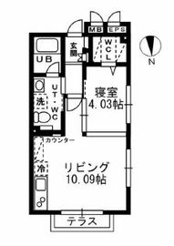 プライムアーバン学芸大学 301 間取り図